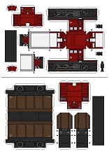 ocuklar iin hazr model Tren maketi ablonu, paper craft model